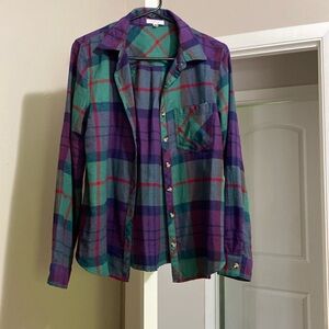 Plaid long sleeve size medium